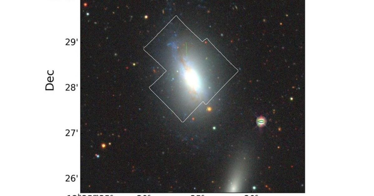 Вспышка звездообразования породила гигантский отток газа из галактики